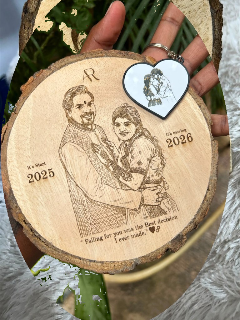 Engraved Quote Wood Slice