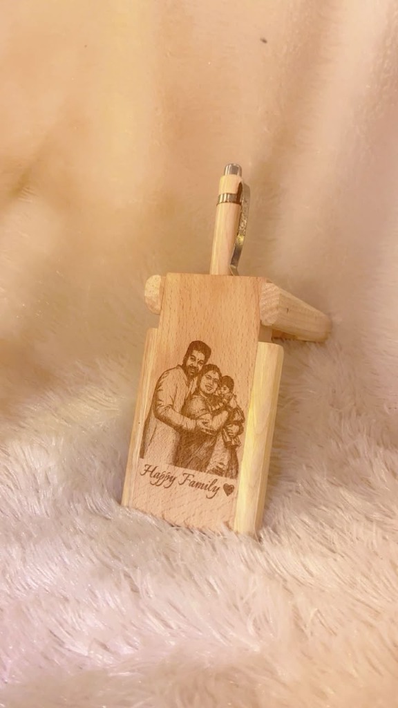 Signature wooden charm